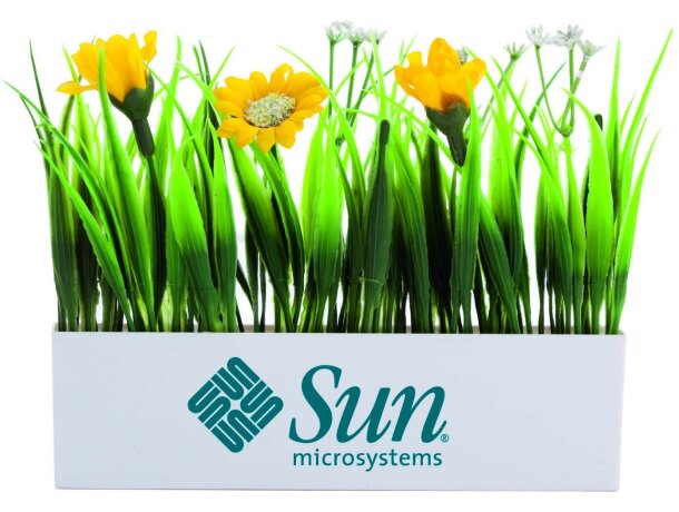 Maceta decorada flores artificiales personalizada Maceta decorada flores artificiales personalizada