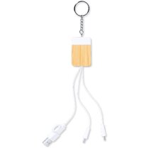 Cable cargador personalizado bambú mármol Brestin