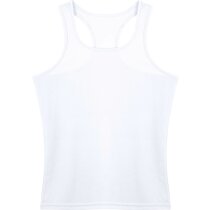 Camiseta técnica sin mangas unisex 135 gr blanca Camiseta técnica sin mangas unisex 135 gr blanca