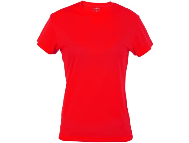 Camiseta de mujer técnica roja