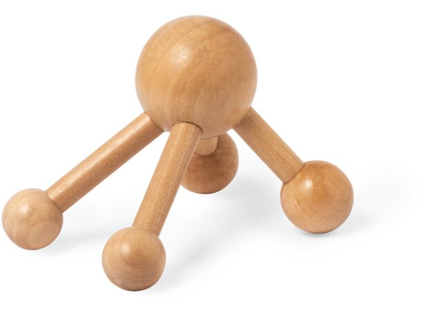 Masajeador de madera natural con empuñadura ergonómica Avati detalle 2