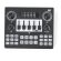 Mesa de mezclas Valdy con USB y Bluetooth para DJ Negro