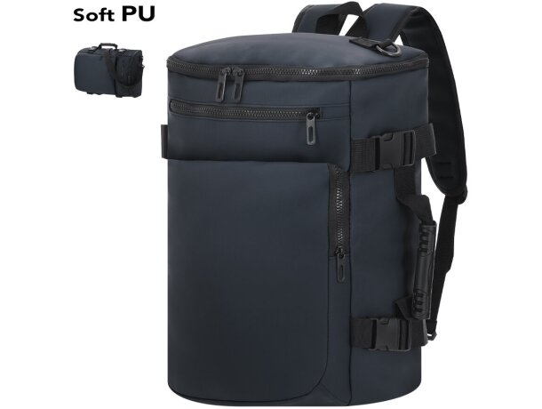 Mochila Rigan acolchada con tres modalidades de transporte detalle 1