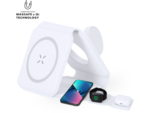 Cargador inalámbrico magnético Tardim 15W multidispositivo detalle 1