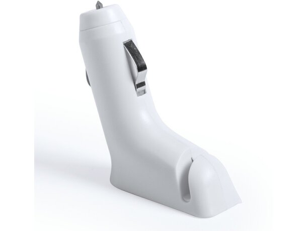 Cargador de móvil multifunción para coche personalizado blanco Cargador de móvil multifunción para coche personalizado blanco
