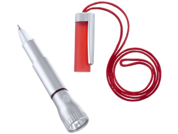 Bolígrafo Mustap con linterna a pilas