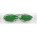 Protector para ojos de silicona verde personalizada