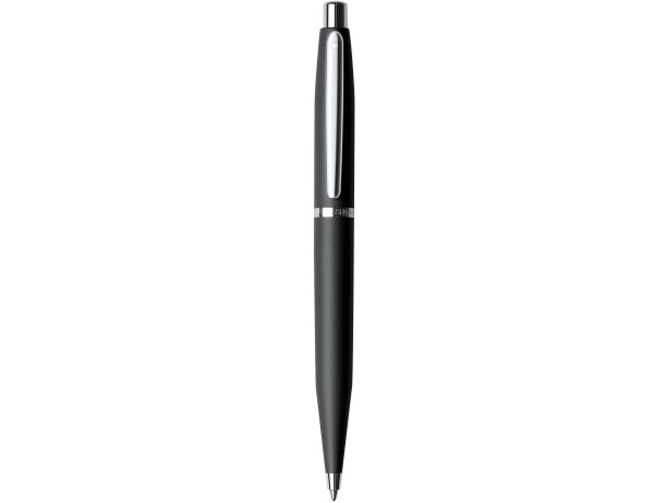 Bolígrafo metálico fino con carga jumbo personalizado negro Bolígrafo metálico fino con carga jumbo personalizado negro