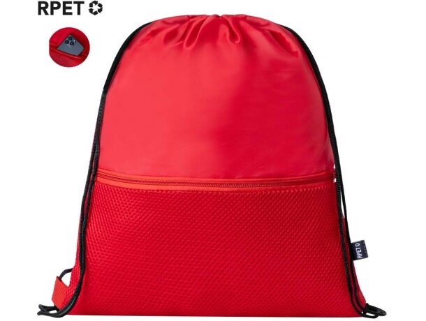 Mochila saco para empresa con bolsillo frontal de rejilla de poliéster Uznam detalle 1