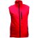 chaleco unisex fabricado en soft shell personalizado rojo