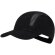 Gorra deportiva Hakos con microfibra y paneles de redecilla Negro