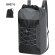 Mochila técnica publicitaria RPET ripstop 210D plegable compacta negra