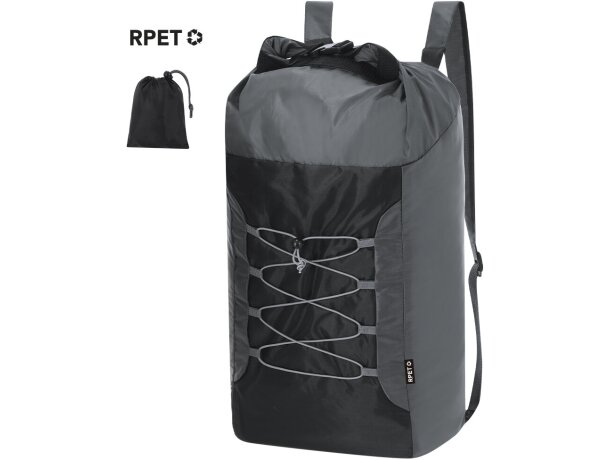 Mochila plegable Xeblaz de poliéster RPET ripstop detalle 1
