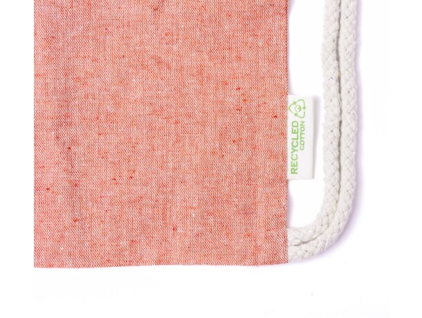 Mochila de cuerdas algodón reciclado 120 g/m2 detalle 3