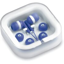 Cascos auriculares en estuche cort blanco Cascos auriculares en estuche cort blanco