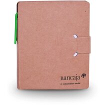 Bloc de notas con marcadores y bolígrafo reciclado personalizada Bloc de notas con marcadores y bolígrafo reciclado personalizada