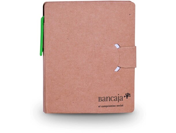 Bloc de notas con marcadores y bolígrafo reciclado personalizada Bloc de notas con marcadores y bolígrafo reciclado personalizada