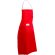 Bacatus delantal de cocina personalizado rojo