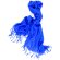 Pashmina fabricada en poliester de alta calidad azul