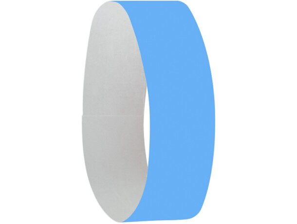 Pulsera fibra sintética azul claro barata