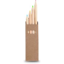Estuche con 4 lápices de colores barato