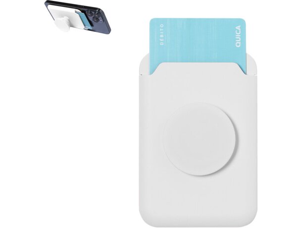 Tarjetero magnético Kenna con soporte y anilla ajustable detalle 1