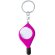 Llavero colores con moneda carro Fucsia