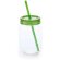 Tarro Sirex de cristal plástico de cocina personalizado verde