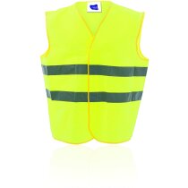 Chaleco reflectante unisex en amarillo personalizado