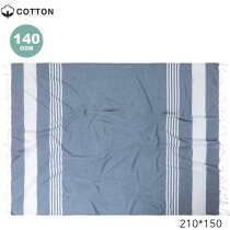 Pareo Simbar algodón flecos rayas playa piscina