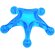 masajeador de plastico forma de estrella personalizado azul