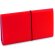 Carpeta organizadora con cierre de goma personalizada roja