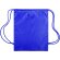 Mochila saco con cuerdas del mismo color personalizada azul