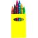 Caja de ceras personalizado en varios colores merchandising amarilla