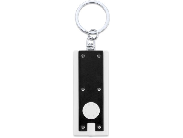Llavero linterna con 1 led personalizado negro Llavero linterna con 1 led personalizado negro