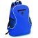 Mochila urbana con bolsillos laterales de rejilla azul