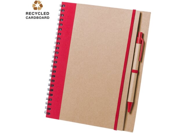 Libreta de cartón ecológico con goma barata