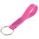 Llavero alargado silicona y metal Fucsia