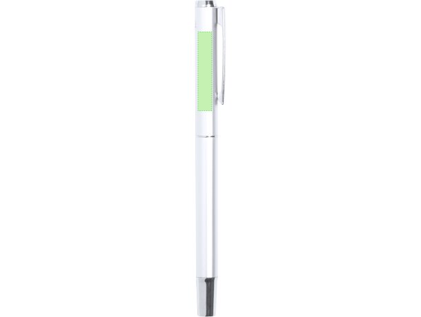 Set bolígrafo y roller para regalar de eco aluminio reciclado tinta azul detalle 11