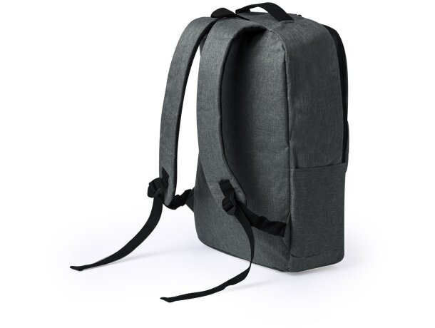 Mochila para portátil con cintas acolchadas y ajustables rPET 600D Ingria detalle 4