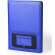 Carpeta de polipiel con bloc y bolsillos personalizada azul