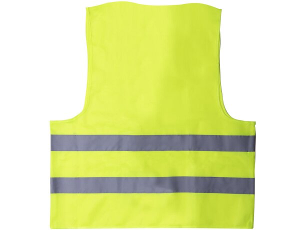 Chaleco reflectante Safrox en poliéster RPET reciclado detalle 2