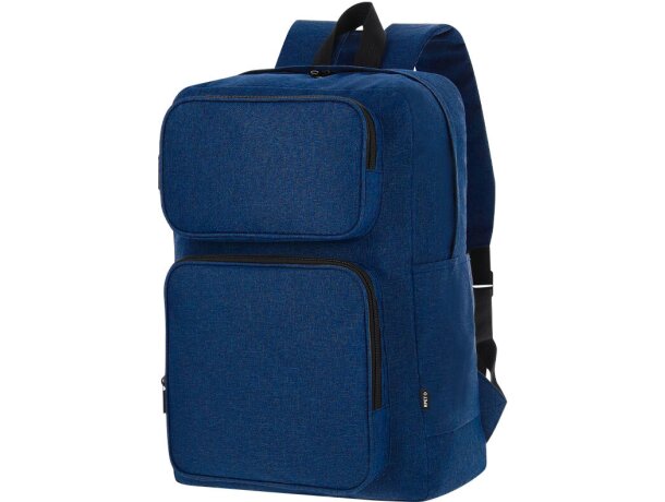 Mochila Necco en poliéster reciclado RPET con compartimento detalle 7