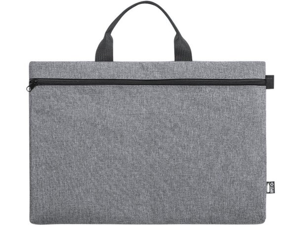 Maletines para profesores Divaz en resistente 600D RPET efecto melange detalle 2