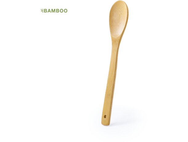 Cuchara Selma de bambú con logo