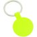 Llavero barata fluorescente de metal personalizado amarillo fluorescente