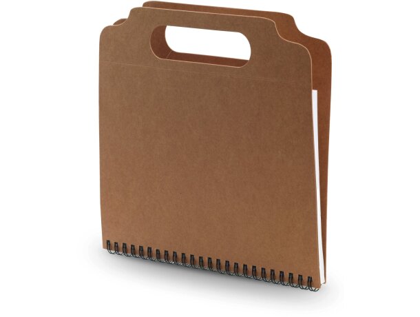 Libreta con tapas y notas adhesivas grabada