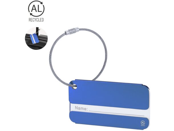 Identificador maletas Halux aluminio reciclado certificado GRS detalle 1