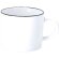 Taza cerámica Dumax 400ml personalizable con acabado mate Blanco
