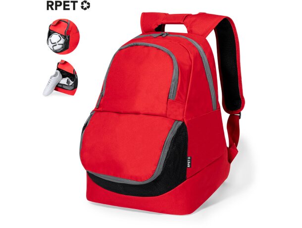 Mochila infantil publicitaria con cintas acolchadas de poliéster rPET Storil detalle 1